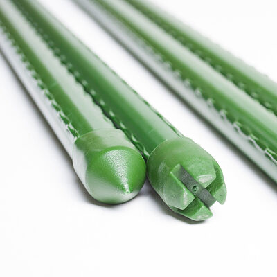 Metalen palen met plastic coating Groene tuinpalen voor plantenondersteuning Klimplanten Landschapsafscheiding