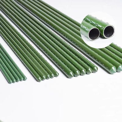 Metalen palen met plastic coating Groene tuinpalen voor plantenondersteuning Klimplanten Landschapsafscheiding