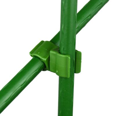 Metalen palen met plastic coating Groene tuinpalen voor plantenondersteuning Klimplanten Landschapsafscheiding