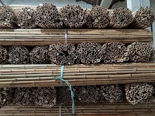 Eco Friendly Decorative Raw Bamboo Poles Dia.0.8cm x 100cm Lengte