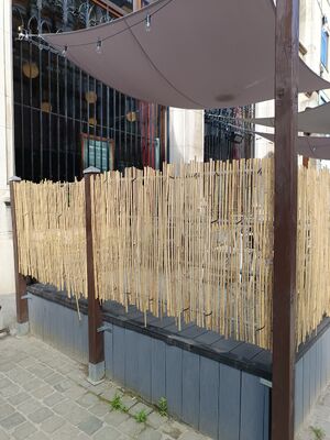 Duurzame Split Bamboe Zaan Slat Privacy Screen Roll voor Outdoor Landscape en Patio Decor