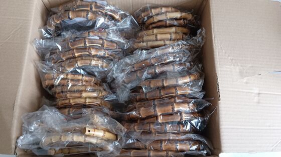 Handgemaakte natuurlijke bamboe wortel ambachtelijke grondstof voor DIY tuinversiering en huisversiering