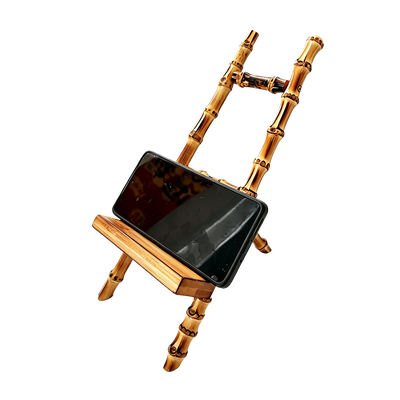 Fabriek Groothandel Handgemaakte natuurlijke bamboe Telefoon & Tablet Standhouder Desktop Bamboe Handwerk Accessoire voor Home Office Decoratie